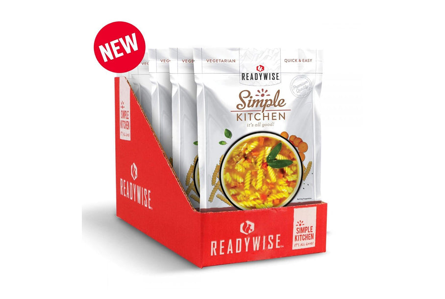 Readywise Simple Kitchen Vegetarian Chicken Noodle Soup- Reformulated