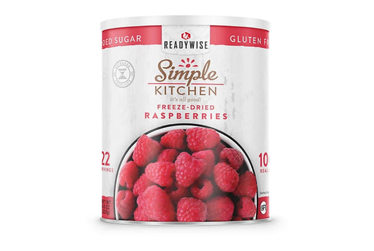 Readywise 22 Serving Simple Kitchen Freeze-Dried Raspberries Can