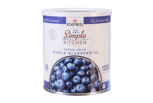 Readywise Simple Kitchen Freeze-Dried Whole Blueberries - 28 Serving Can