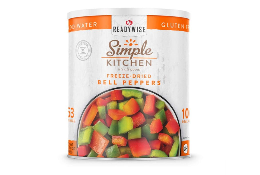 Readywise 153-Serving Simple Kitchen Dehydrated Red & Green Bell Peppers