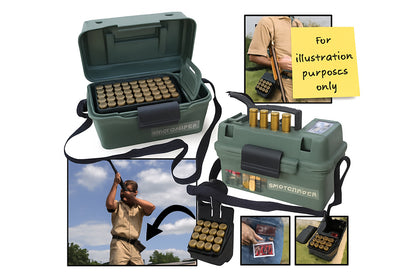 MTM SH100-12-09 Shotgun Hunter Case & EZ-Grab Shotshell Holster, Camo