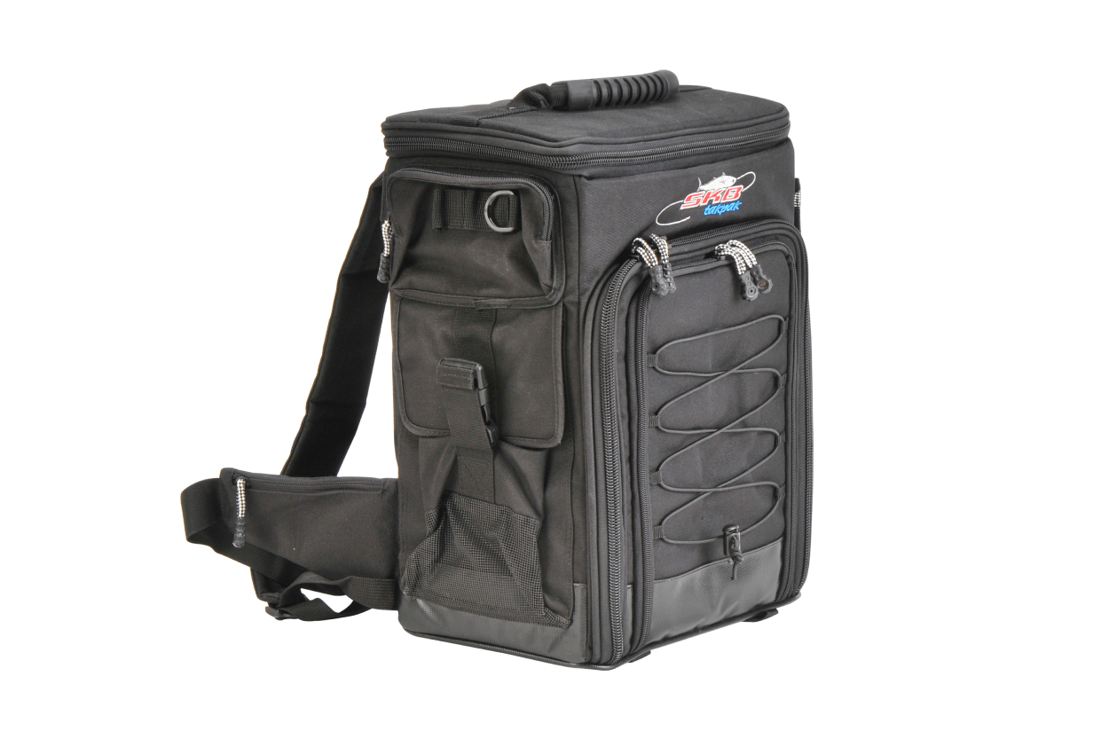 SKB 7300 Large Tak-Pac Backpack Fishing Tackle System Angle
