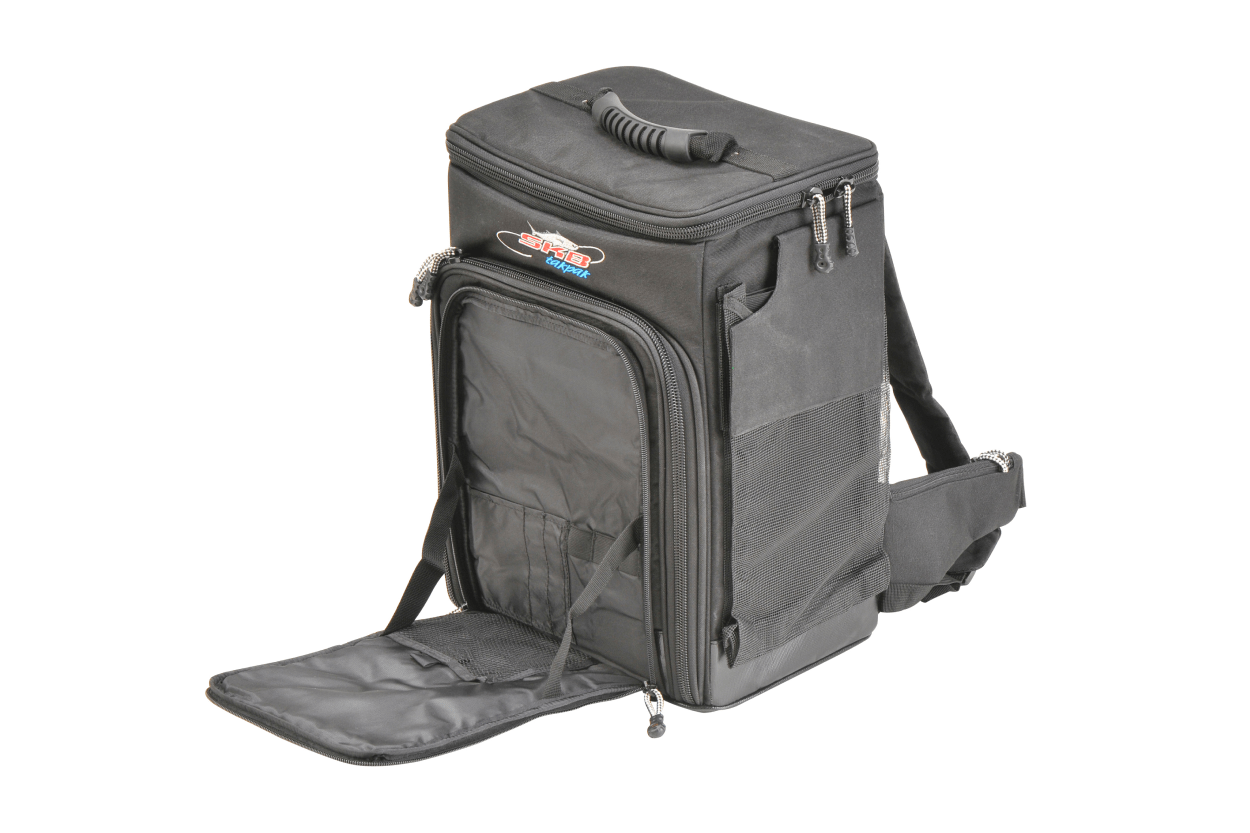 SKB 7300 Large Tak-Pac Backpack Fishing Tackle System Open