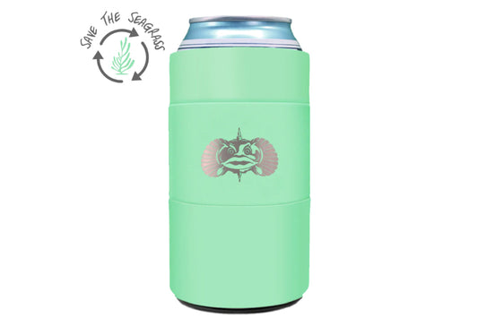 Toadfish 12oz Non-Tipping Can Cooler Sea Green