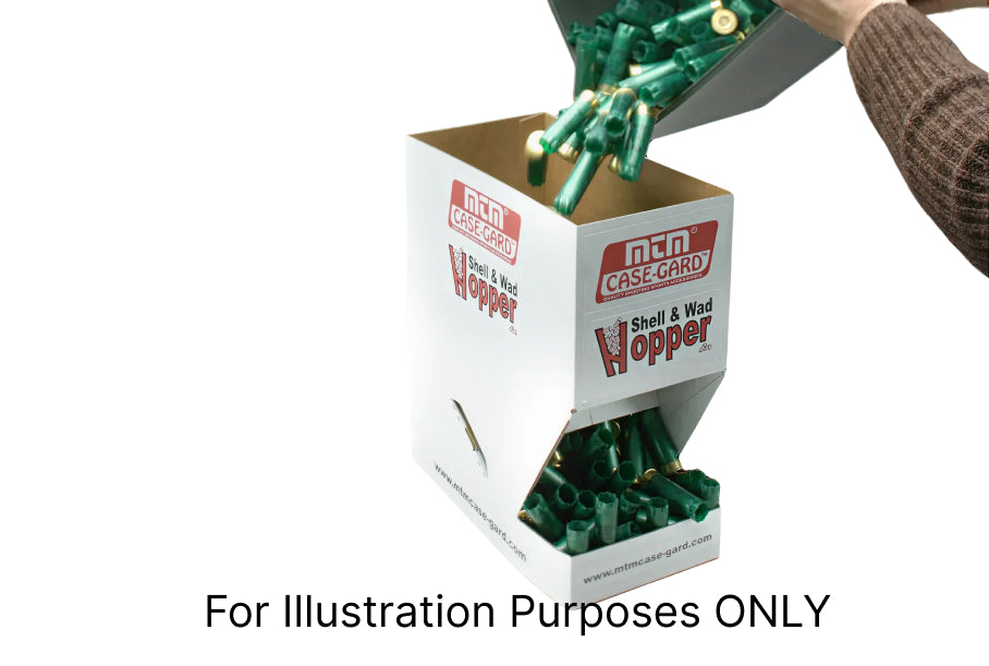 MTM WH-01 Shell & Wad Hopper Set 500 Hulls or 500 Wads (2pack), White