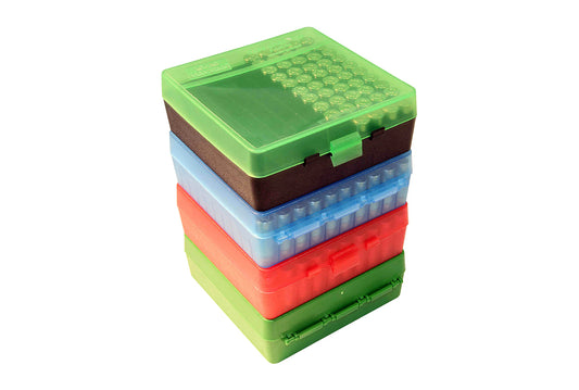 MTM P-100- Pistol Flip-Top 100 Rounds Ammo Box