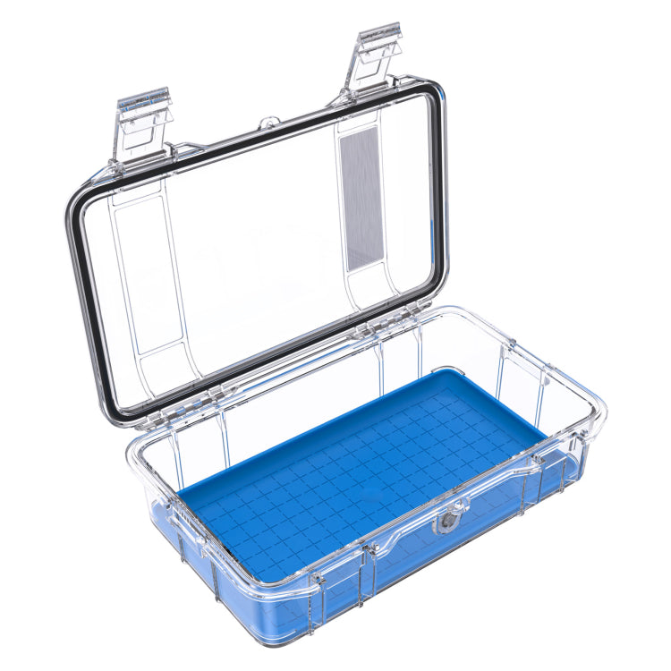 Pelican M60 Light Blue Clear Case Lid Opened