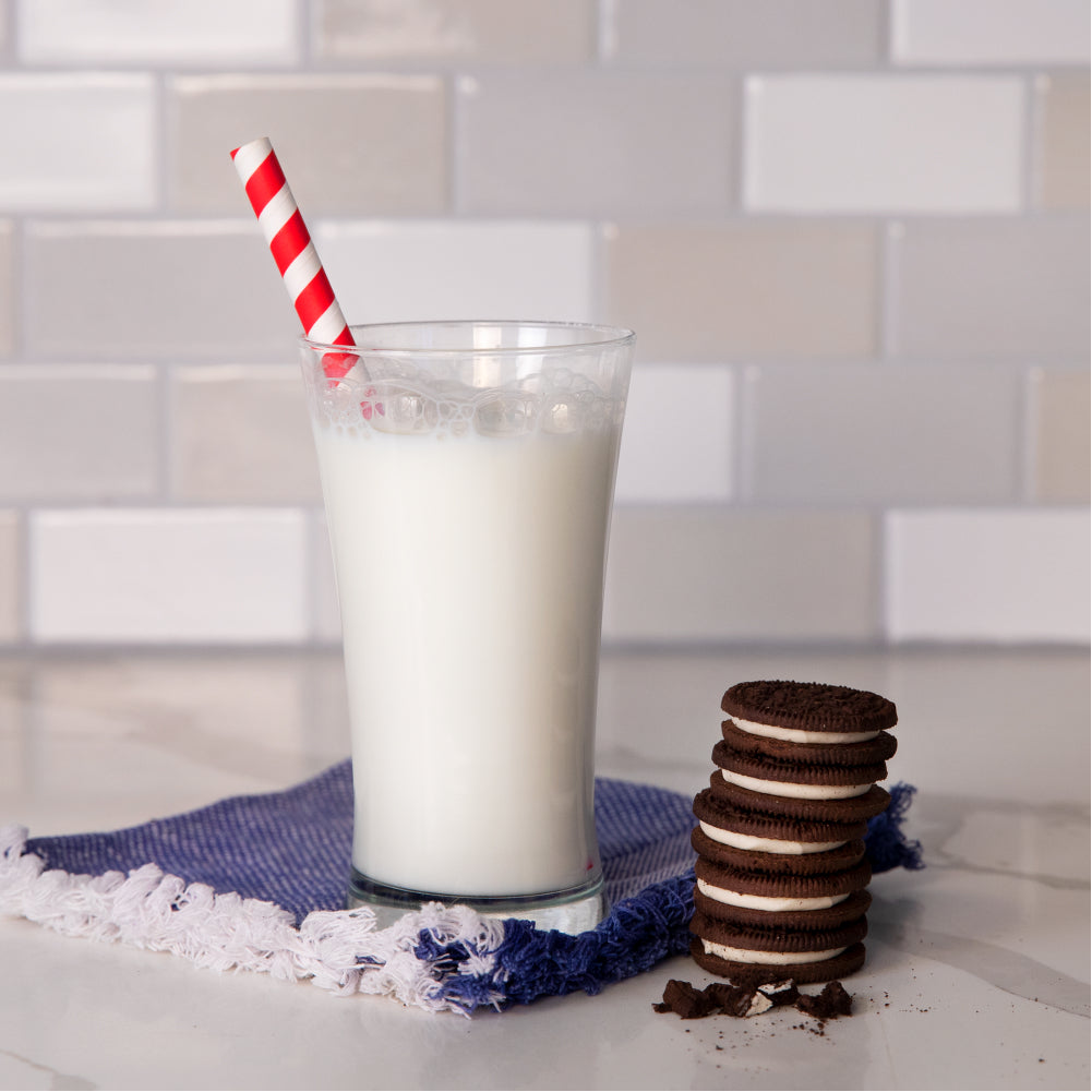 Readywise Emergency Food Supply's powdered whey milk alternative in a glass
